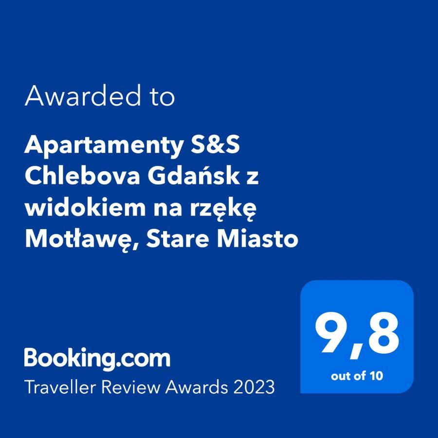 Apartamenty S&S Chlebova Gdansk Z Widokiem Na Rzeke Motlawe, Stare Miasto Екстер'єр фото